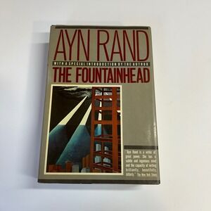 Ayn Rand The Fountainhead Hardcover 1986 First Macmillan Printing Special Intro
